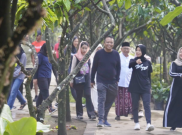 Jalan Santai Atikoh Ganjar di Kampung Coklat Blitar