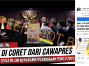 [HOAKS atau FAKTA]: KPU Coret Gibran dari Cawapres