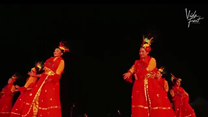 Aksi pnari di acara VidaFest 208. (Dokumentasi panitia)