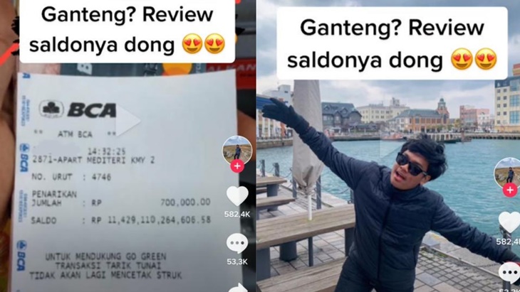 Viral di TikTok, Pria ini Pamer Saldo ATM Rp 11 Triliun