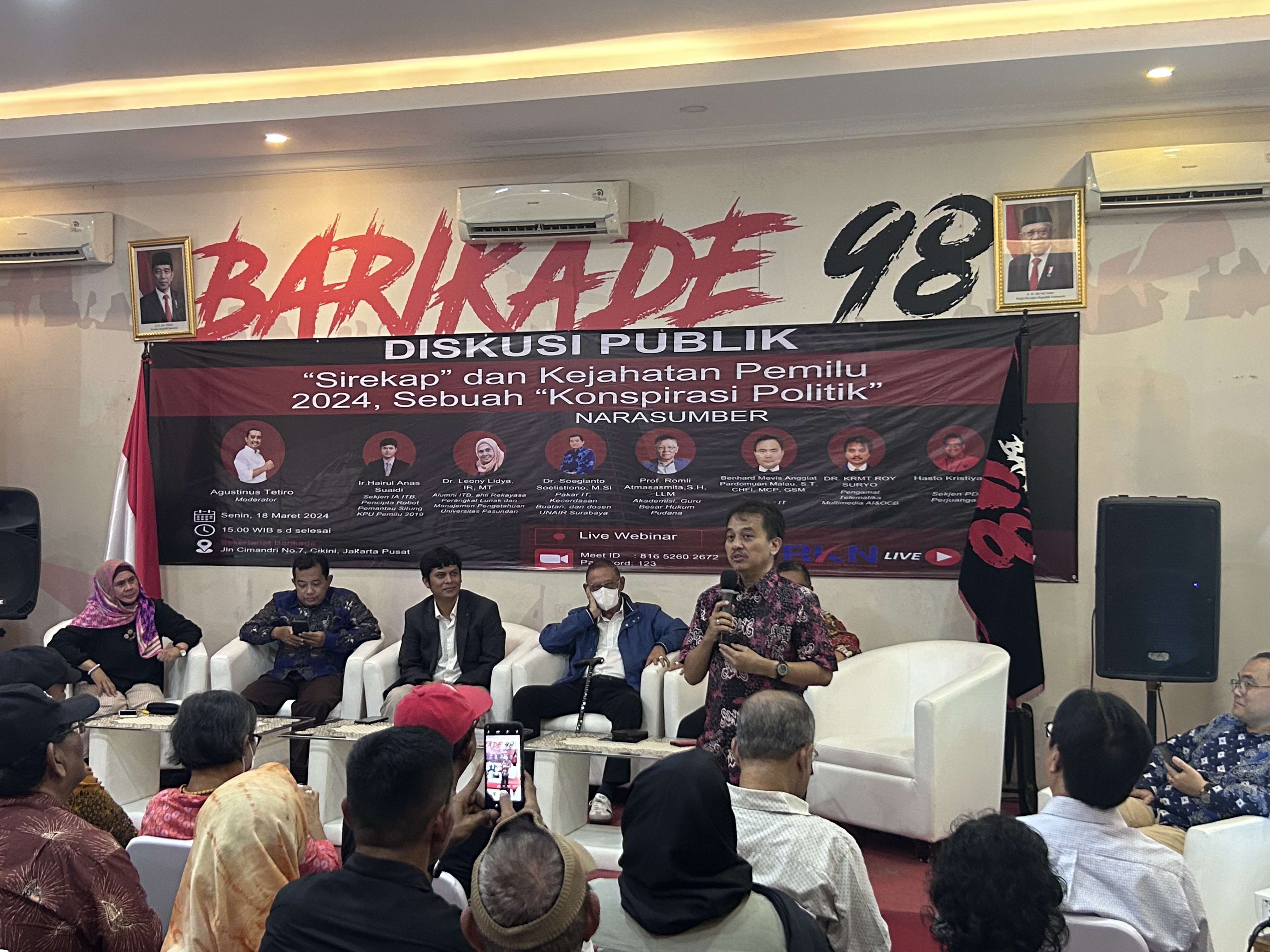 Roy Suryo Sebut Software Sirekap KPU Pakai Versi Beta