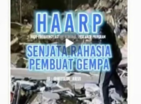 [HOAKS atau FAKTA]: Senjata Amerika Pencipta Gempa Turki