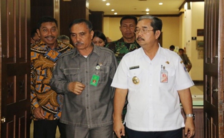 Manggara Pardede semasa jadi Wali Kota Jakarta Pusat