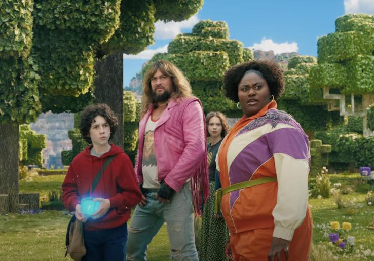 Jason Momoa dan Jack Black Bertemu di Trailer 'A Minecraft Movie'