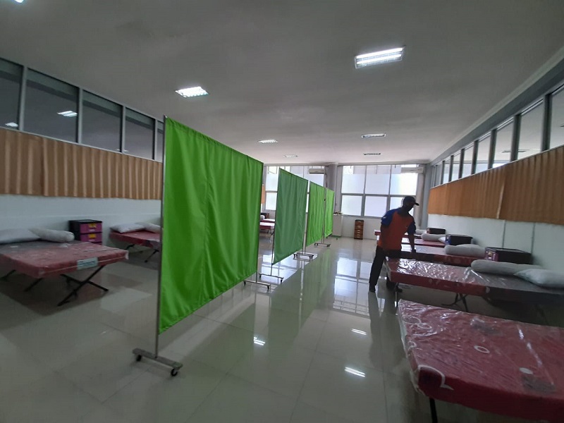 Tempat karantina pasien COVID-19. (MP/Ismail/Jateng).