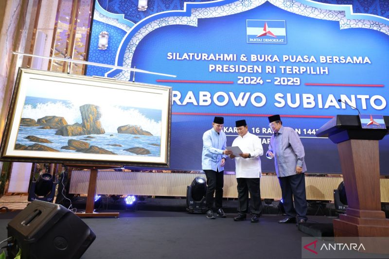 Prabowo Bakal Pajang Lukisan Hadiah SBY di Istana Presiden Baru IKN
