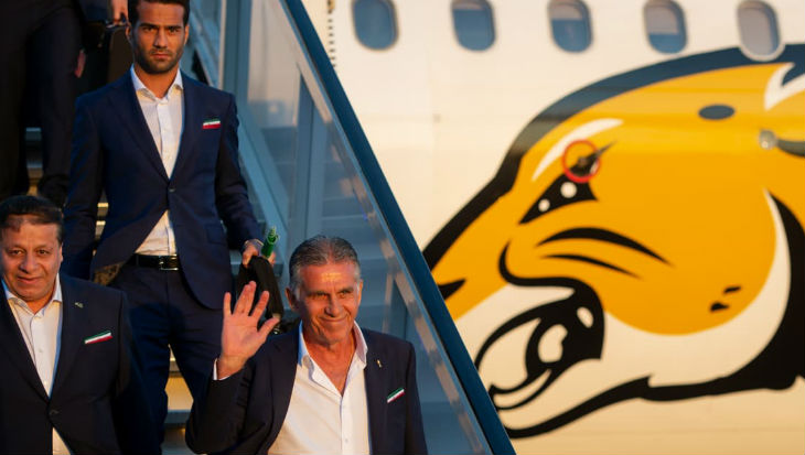 Iran Jadi Tim Pertama yang Tiba di Rusia