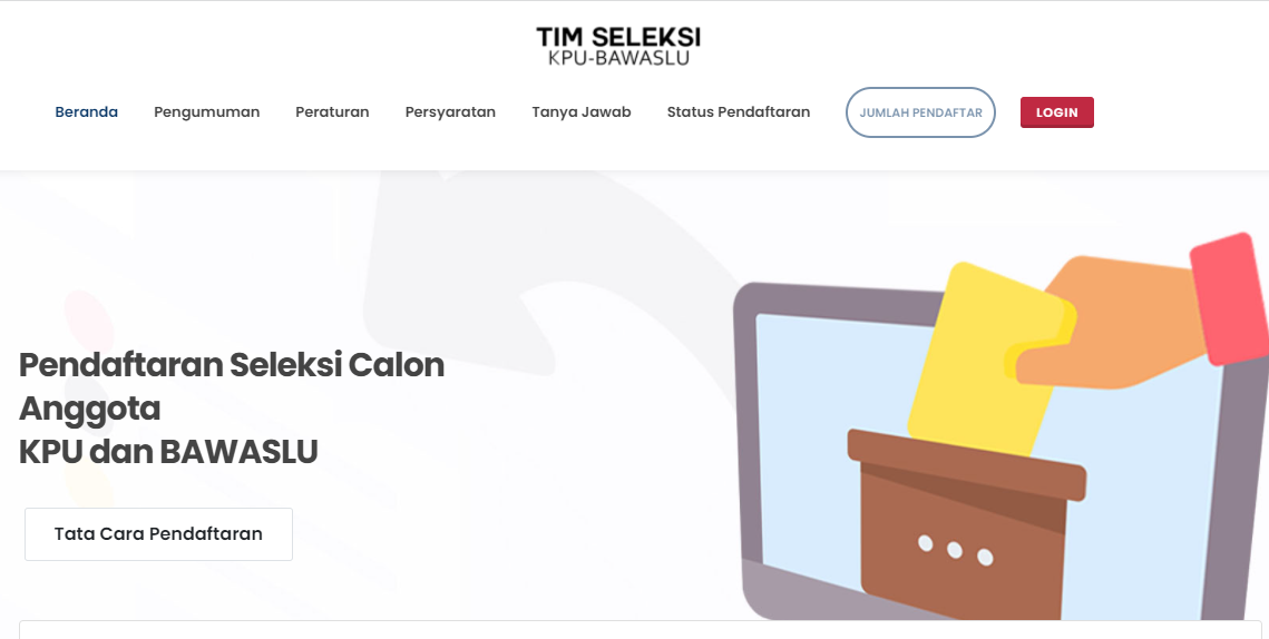 629 Orang Lolos Administrasi Seleksi Calon Anggota KPU dan Bawaslu