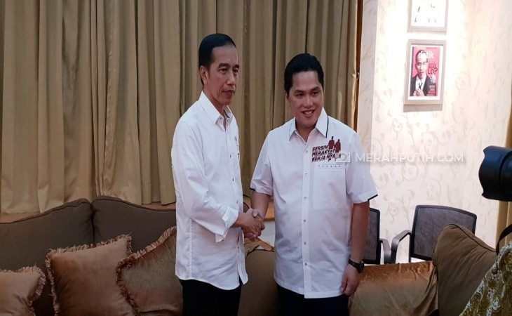 Jokowi bersama Erick Thohir