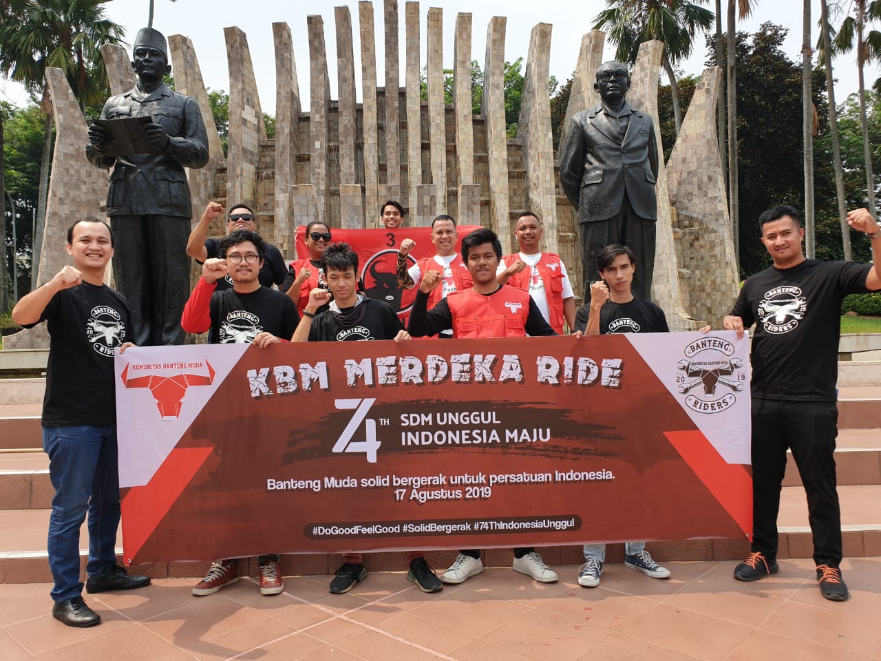 Cara Komunitas Banteng Muda Rayakan HUT ke-74 RI