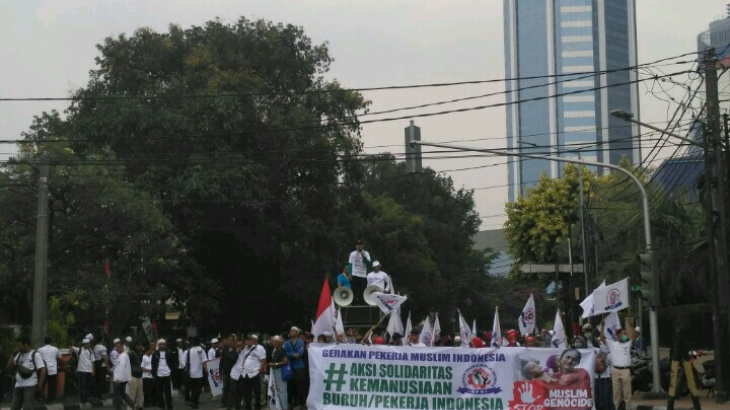 Polisi Upayakan Perwakilan Aksi Solidaritas Temui Kedutaan Myanmar 