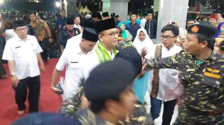 Anies Hadiri Acara Solat Gerhana dan Ultah NU ke-92