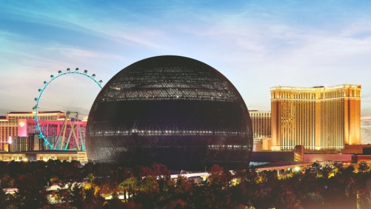 MSG Sphere di Las Vegas jadi Bangunan dengan Struktur Bulat Terbesar Dunia