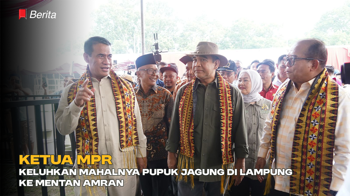 Ketua MPR Keluhkan Mahalnya Pupuk Jagung di Lampung ke Mentan Amran
