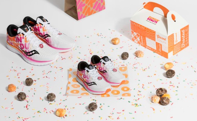 Kinvara 10, Sepatu Unik Hasil Kolaborasi Dunkin' Donuts dan Saucony 