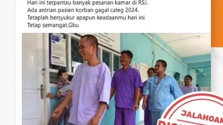[HOAKS atau FAKTA] Caleg Gagal Antre di Rumah Sakit Jiwa