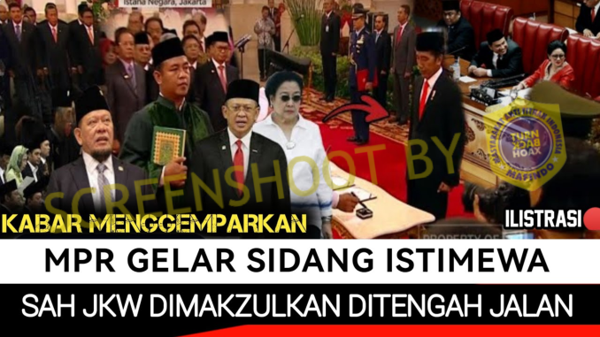 [HOAKS atau FAKTA]: Jokowi Dilengserkan Saat Malam Jumat