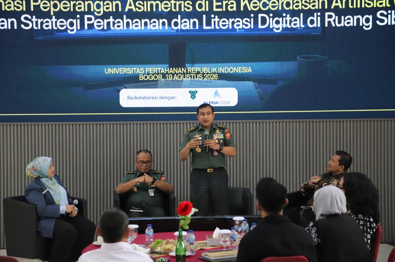 Unhan RI gelar diskusi Transformasi Peperangan Asimetris di Era Kecerdasan Artifisial (AI): Penguatan Strategi Pertahanan dan Literasi Digital di Ruang Siber