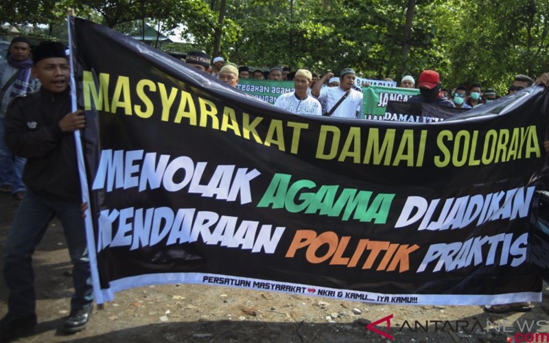 Aksi menuntut pemilu damai