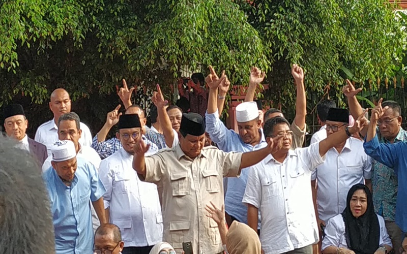 Prabowo: Hasil Exit Poll Kita Menang 55,4 Persen dan Quick Count 52,2 Persen