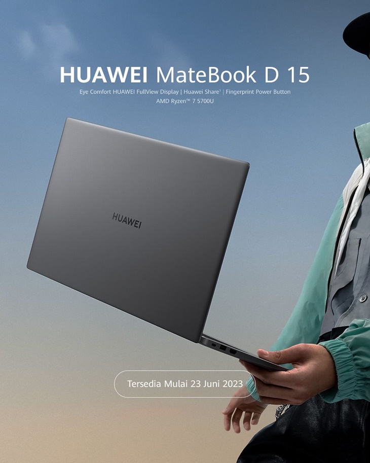 HUAWEI Rilis Laptop D14 dan 15, Cocok untuk Menunjang Produtivitas
