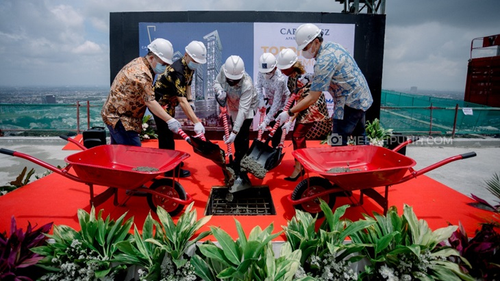 Pandemi, Topping Off Carstensz Residence Tepat Waktu