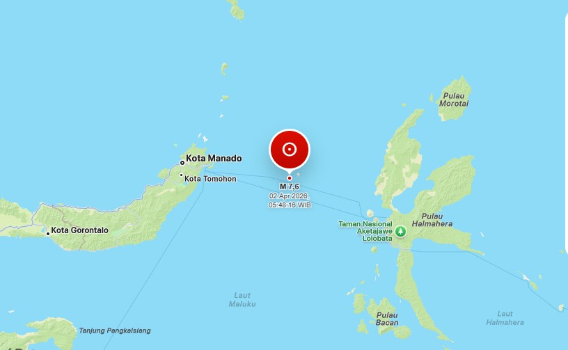 BMKG: Potensi Tsunami Akibat Gempa Magnitudo 7,6 Berakhir