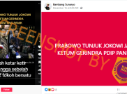 [HOAKS atau FAKTA]: Megawati Panik usai Jokowi Ditunjuk Jadi Ketua Umum Gerindra