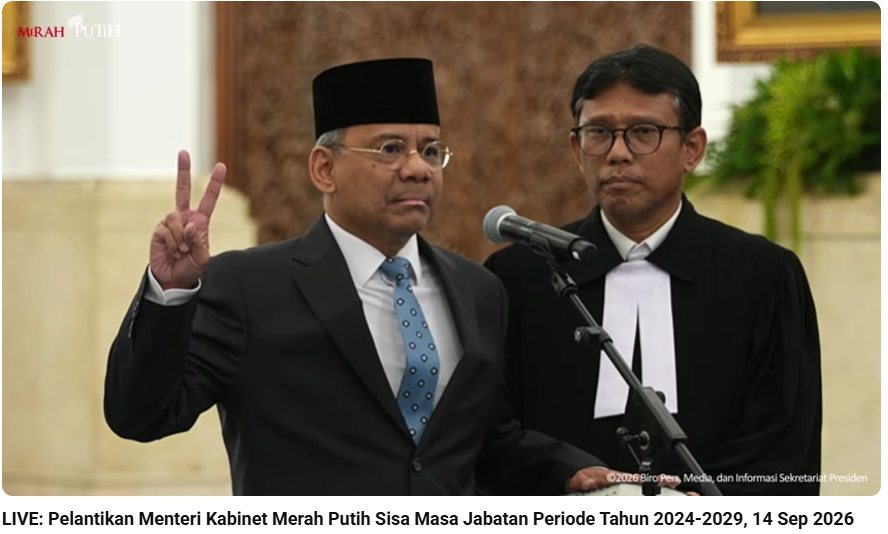 Presiden Lantik Suahasil Nazara Jadi Menkeu, Purbaya Dicopot Padahal Pagi Rapat Dengan DPD