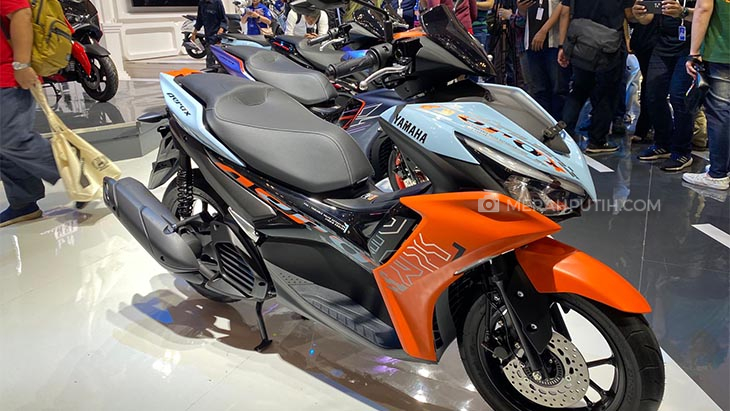 Yamaha Aerox 155 Tampil dengan Warna Baru di IMOS+ 2023 - MerahPutih