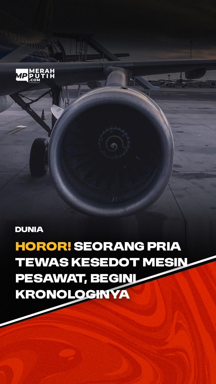 Horor! Seorang Pria Tewas Kesedot Mesin Pesawat Begini Kronologinya