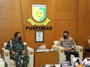 Kadiv Propam Polri Temui Danpuspom TNI AD
