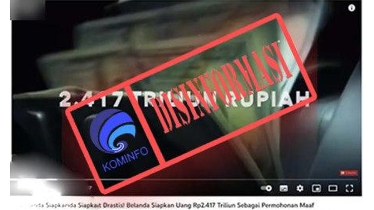 [HOAKS atau FAKTA]: Belanda Siapkan Uang Rp 2.417 Triliun untuk Permintaan Maaf