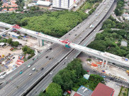 Tanpa Tutup Tol, Jalur Layang LRT Jakarta Fase 1B Kini Tersambung 100 Persen