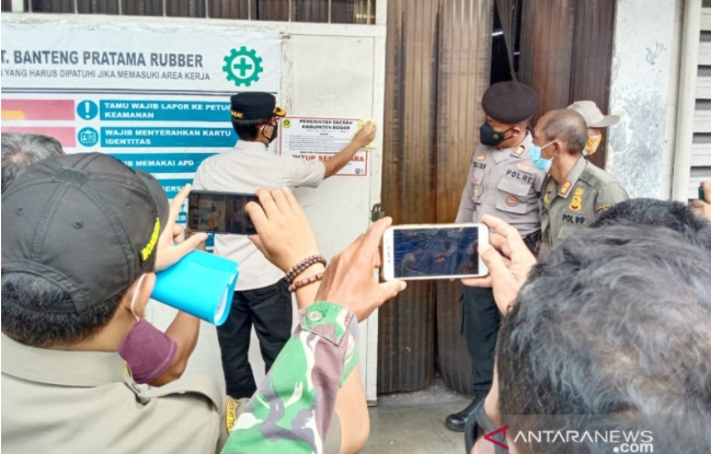 Langgar Aturan PPKM Darurat, Dua Pabrik di Bogor Ditutup