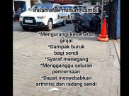 [HOAKS atau FAKTA] : Minum Sambil Berdiri Picu Gangguan Ginjal hingga Saraf
