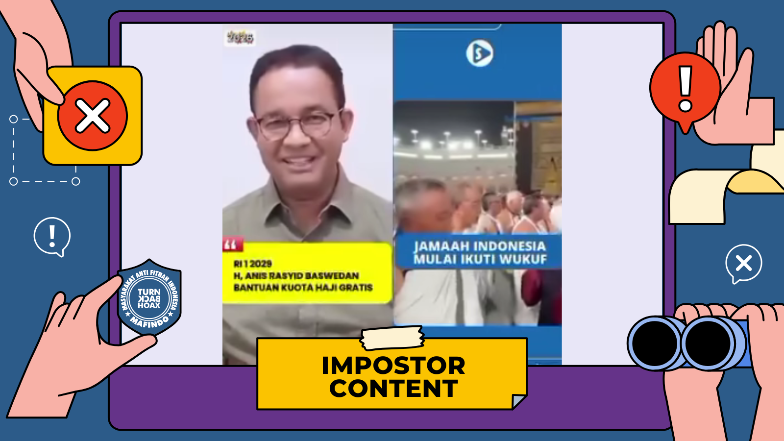 [HOAKS atau FAKTA] : Anies Bagikan Kuota Haji Gratis untuk Umat, Bisa Ganti dengan Uang Tunai jika Tak Mau