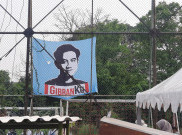Ada Spanduk Gibran dalam Kampanye Akbar RIDO di Lapangan Cendrawasih