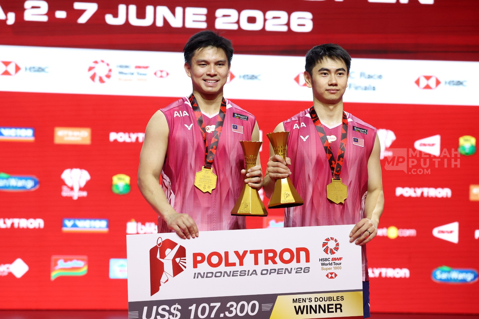 Ganda Putra Malaysia Goh Sze Fei/Nur Izzuddin Juara Indonesia Open 2026