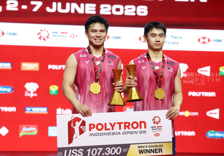Ganda Putra Malaysia Goh Sze Fei/Nur Izzuddin Juara Indonesia Open 2026