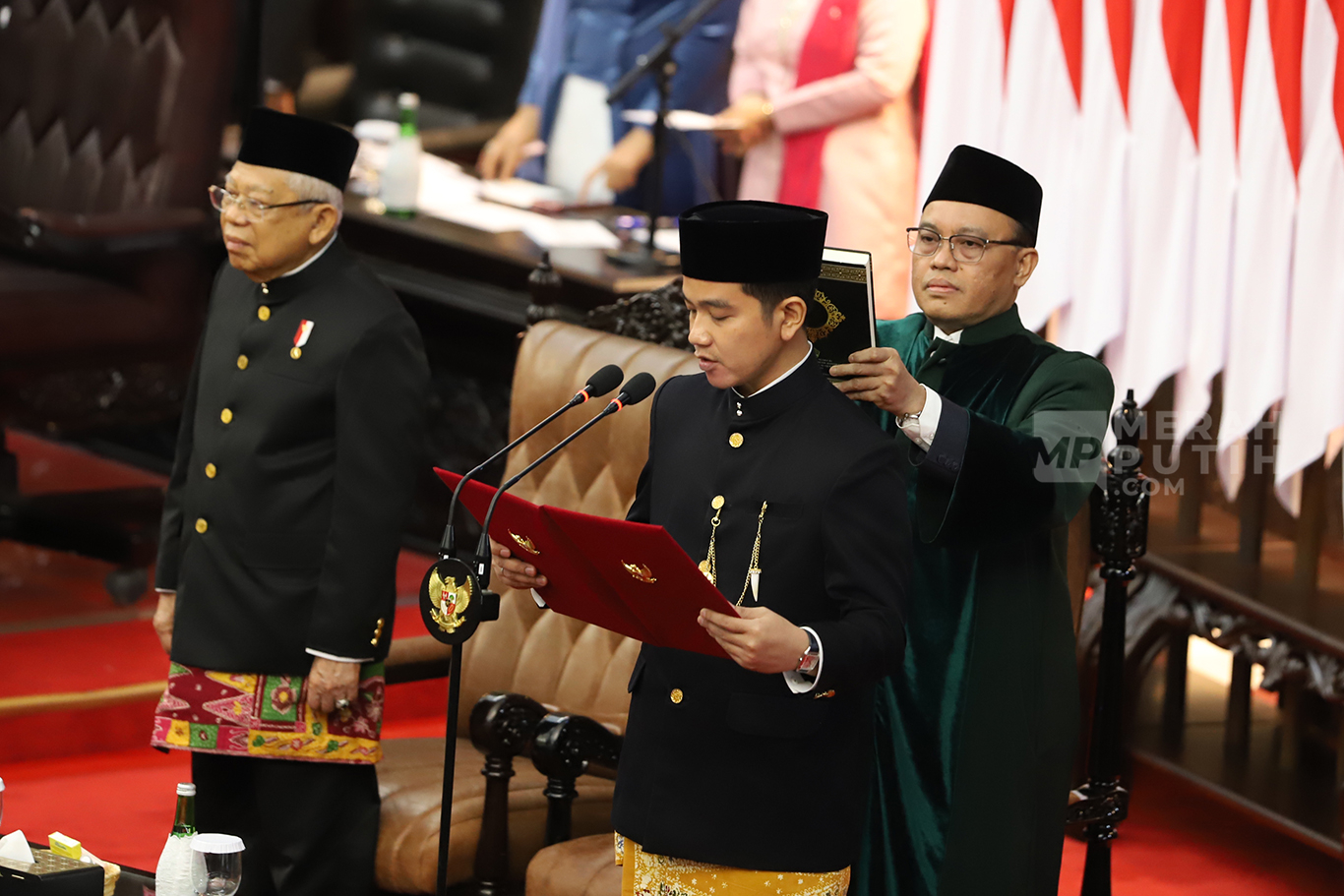 Pelantikan dan Sumpah Jabatan Wakil Presiden Gibran Rakabuming Raka