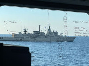 KRI Diponegoro-365 Gelar Latihan Tempur di Laut Mediterania