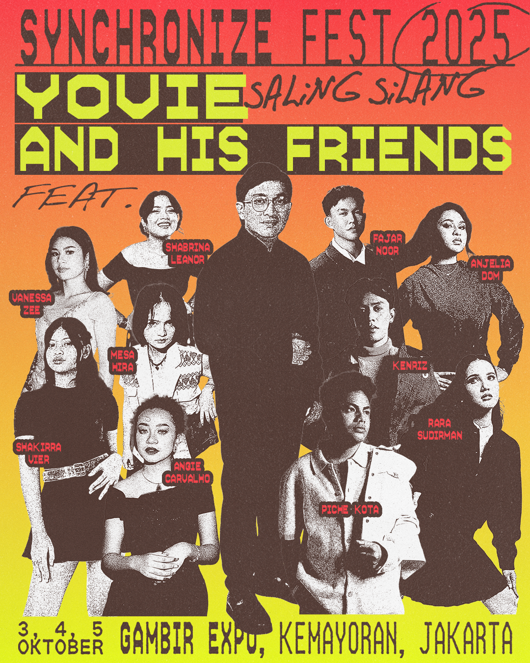 Yovie and His Friends Ramaikan Synchronize Fest 2025 lewat Kolaborasi Lintas Generasi