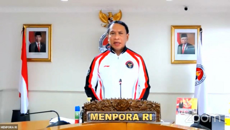 Menteri Pemuda dan Olahraga (Menpora), Zainudin Amali . (Foto: Tangkapan Layar)