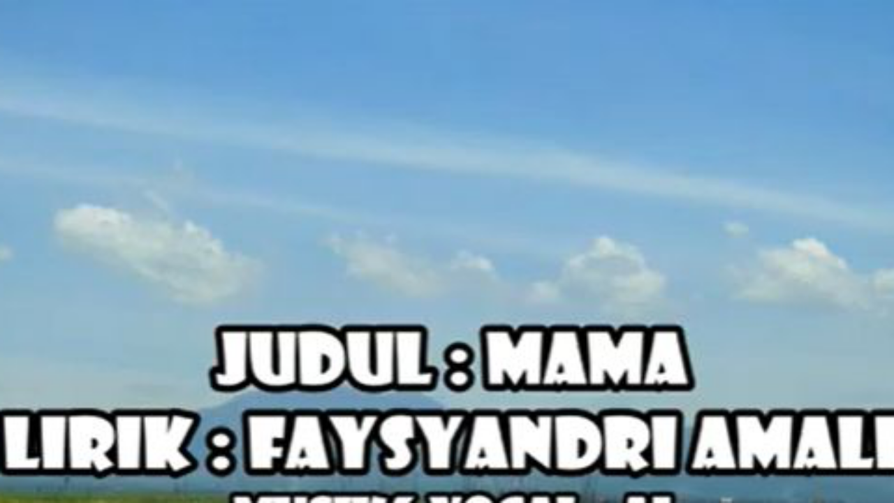 Lirik Lengkap 'Mama', Lagu Daerah Karya Chino dengan Sentuhan AI Modern