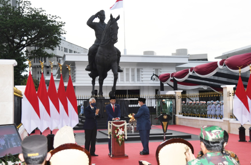 Jokowi Resmikan Tugu Api Semangat Indonesia Merdeka Tidak Pernah Padam