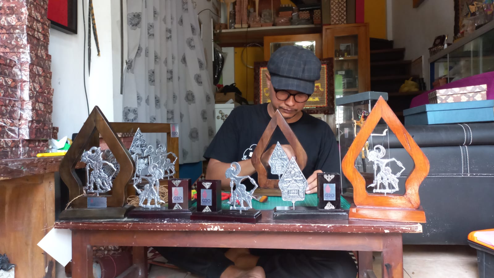 Produk UMKM Wayang Asal Sukoharjo Jadi Souvenir G20 di Bali