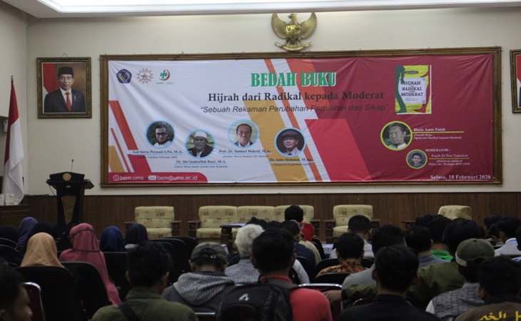 Bedah buku karya eks napiter Jaringan JAT Haris Amir Falah di UMS
