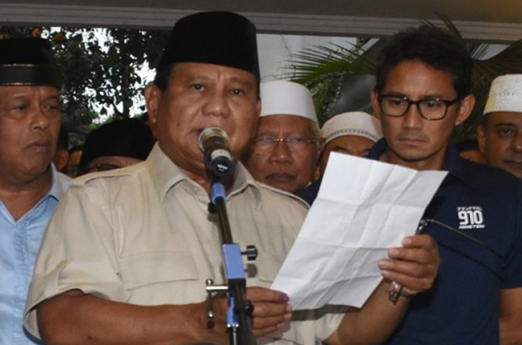 TKN Tuding Prabowo-Sandi Main Dua Kaki
