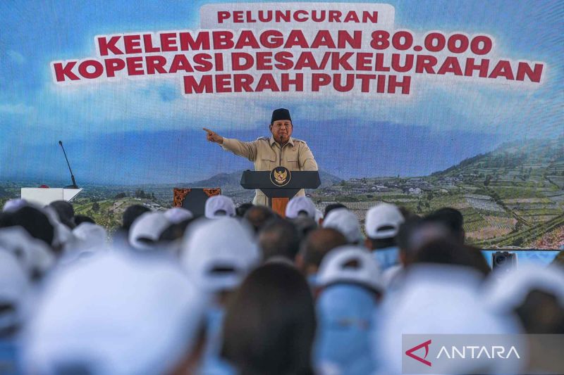 80 Ribu Kepala Desa Rela Begadang Demi Prabowo Saat Peluncuran Koperasi Merah Putih
